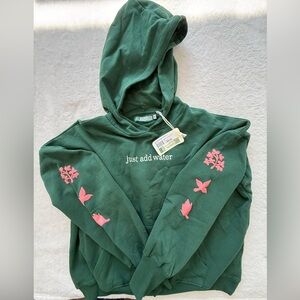 Girl Dangerous Organic Green Hoodie. New with tag.